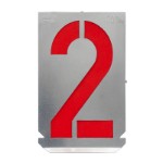 Stencil set with numbers 0-9 with 150 mm character height (10 parts)